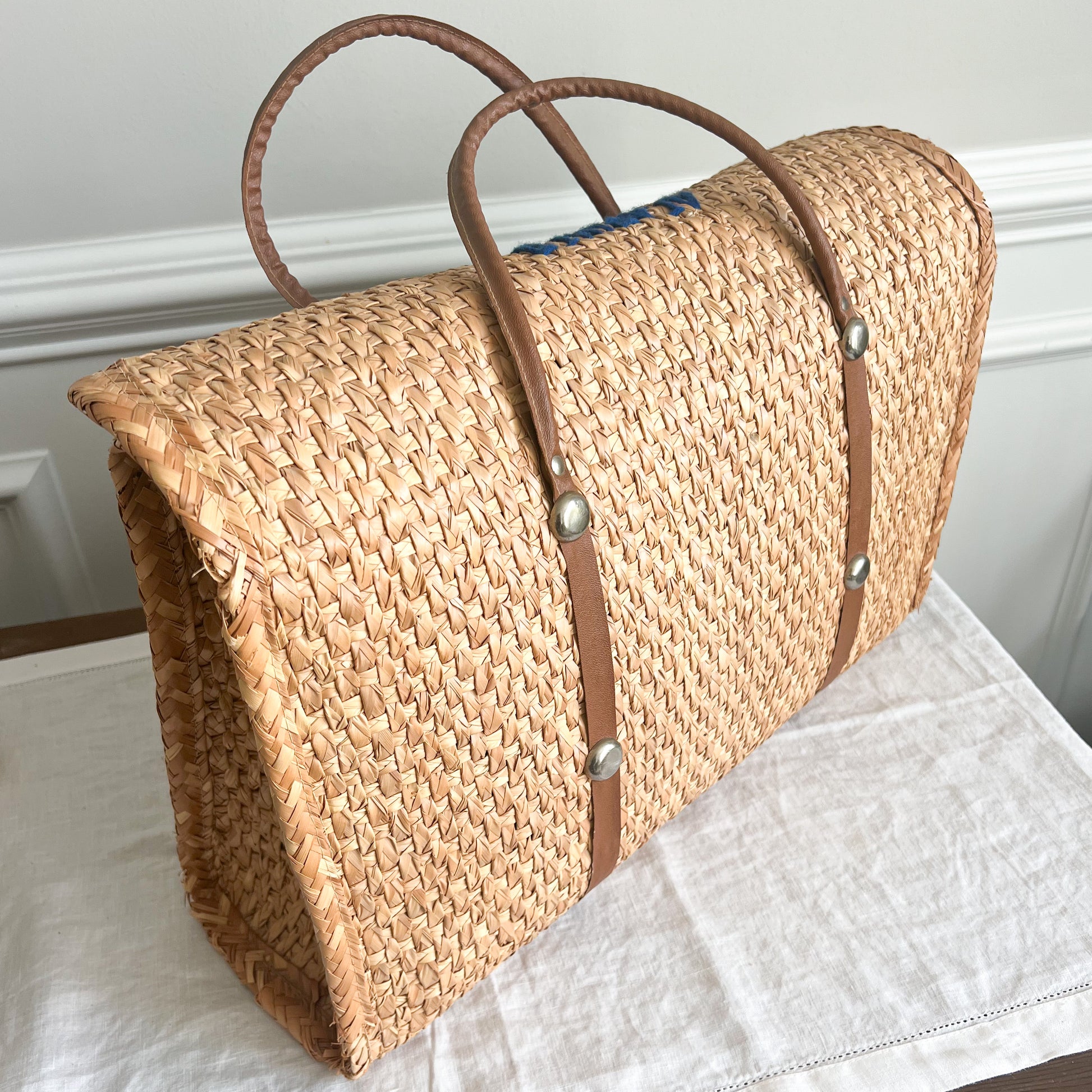 Acapulco Vintage Woven Large Tote Bag