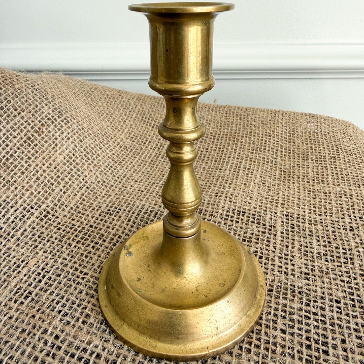 Lighthouse Vintage Brass Candle Holder with Candle