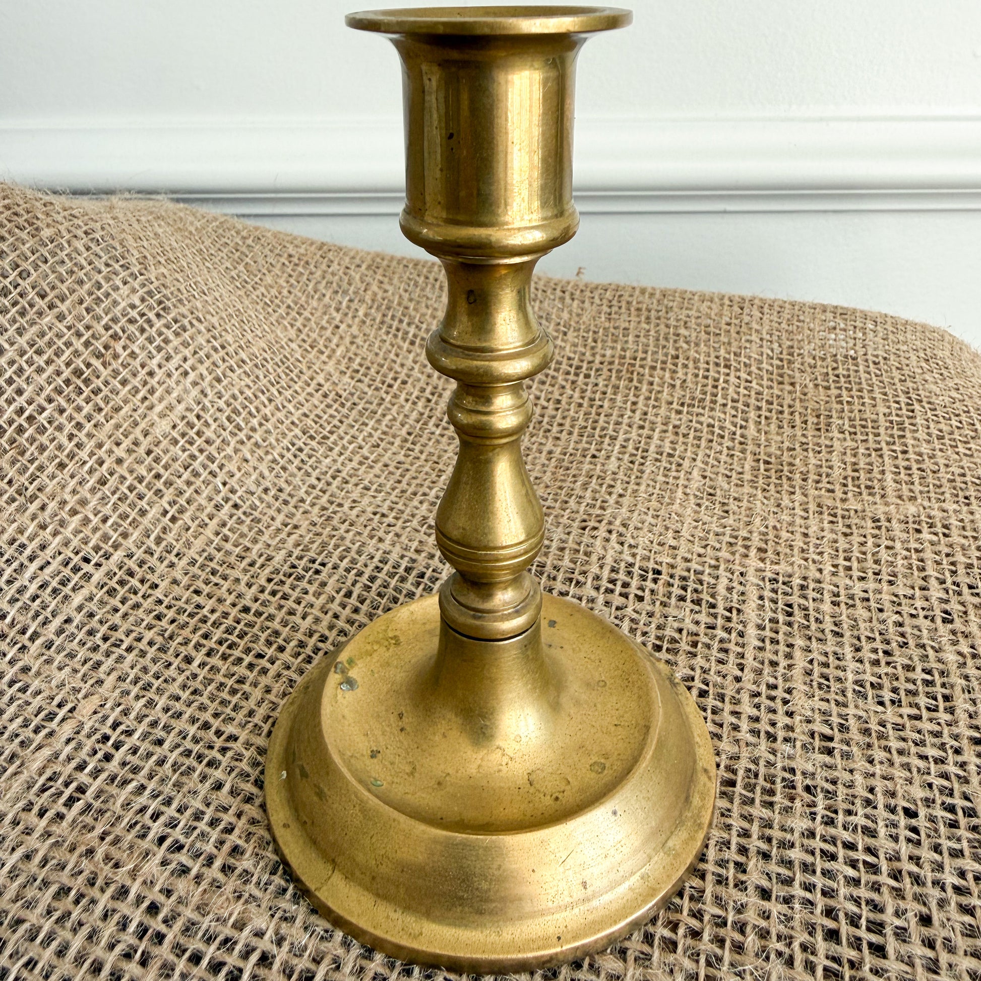 Lighthouse Vintage Brass Candle Holder with Candle
