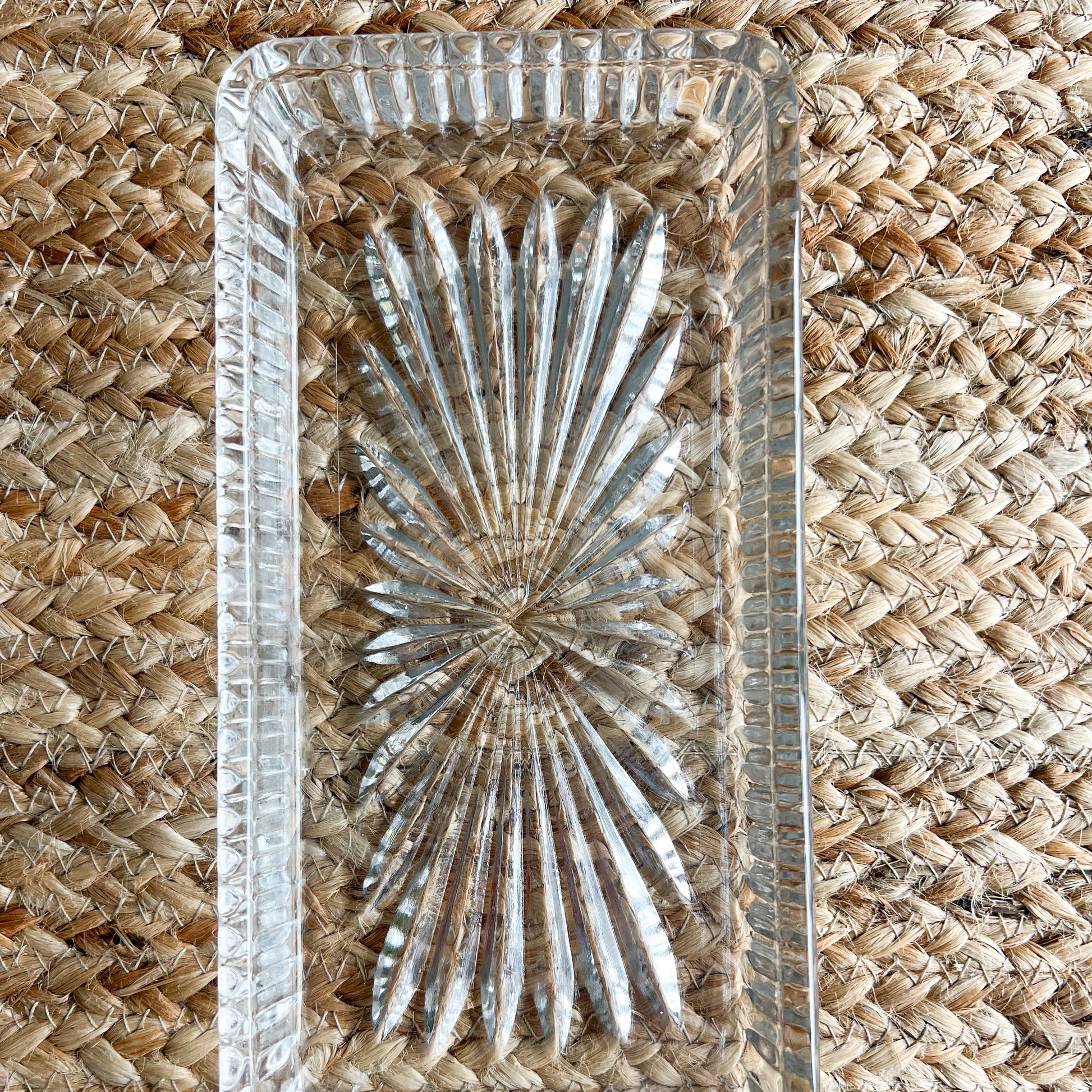 Ridgeway Vintage Crystal Jewelry Dish