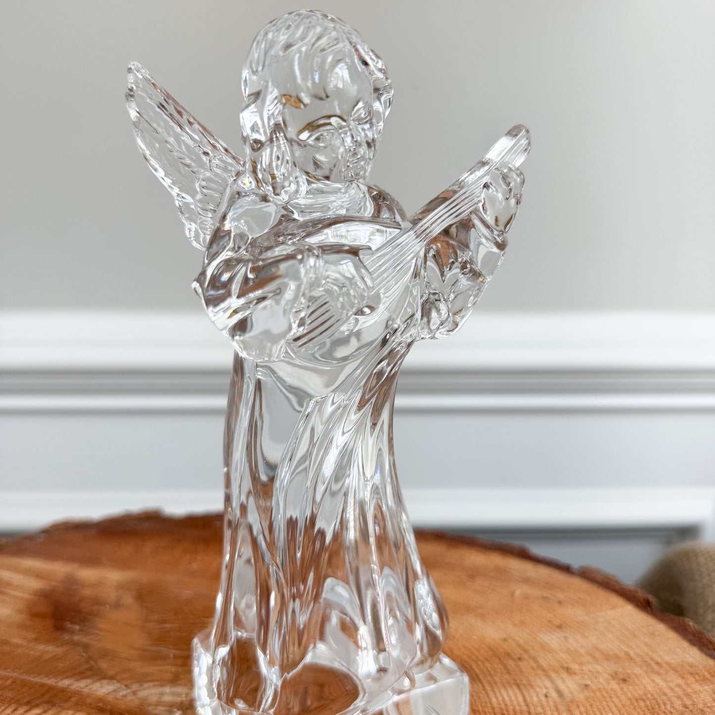Herald Angel Vintage Mikasa Crystal Figurine - BelleStyle