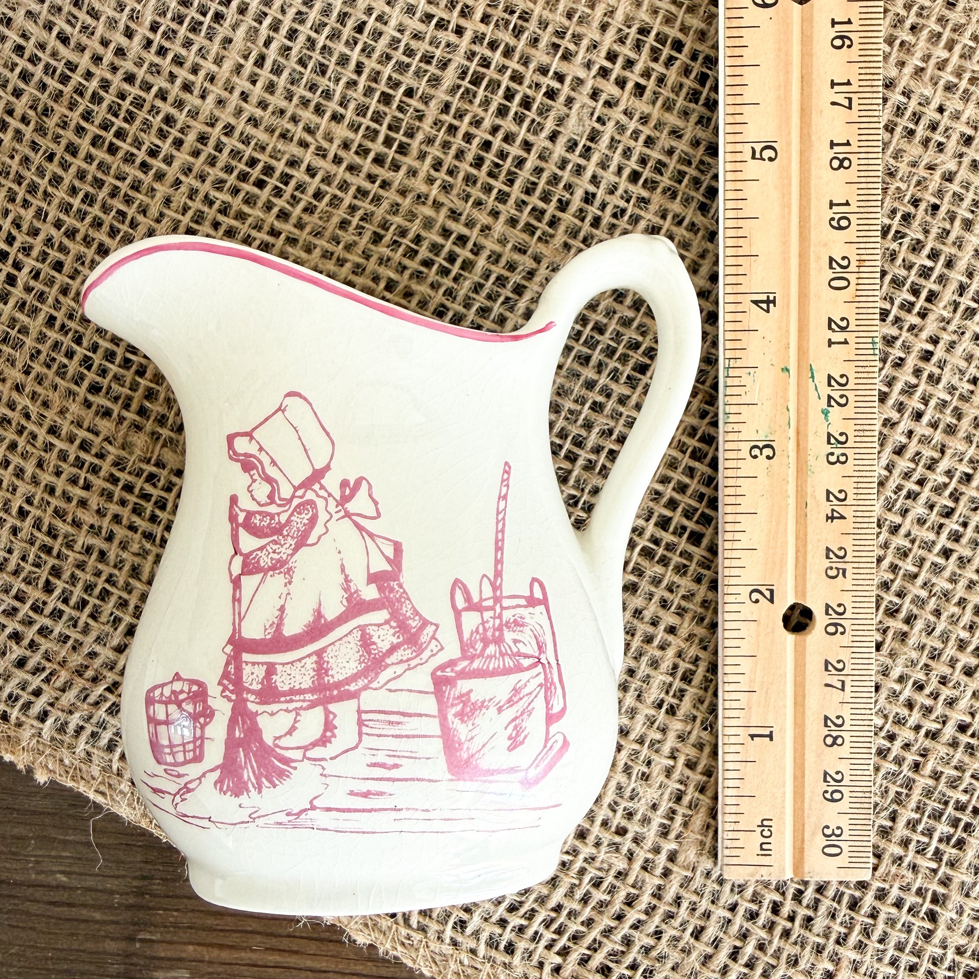 Cinderella Hand Painted Porcelain Royal Crownford Ironstone Creamer