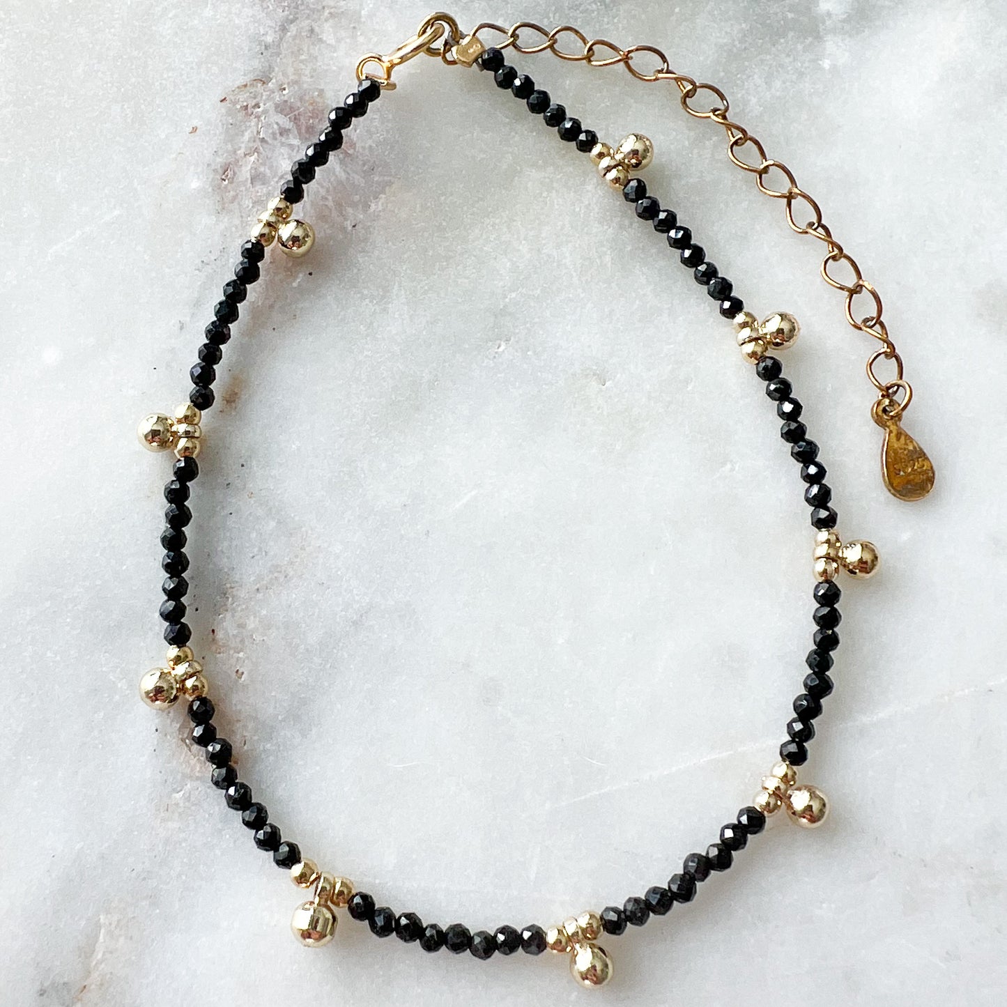 Sparrow 925 Beaded Gold Bracelet