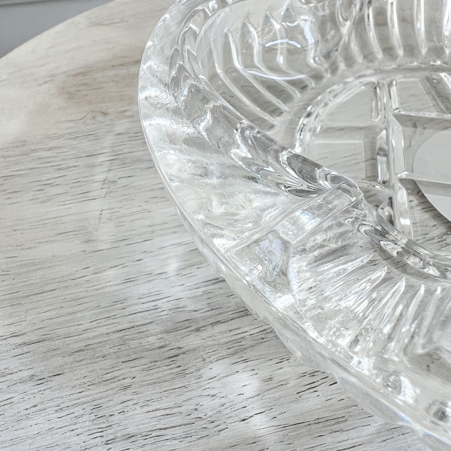 Jigsaw Vintage Ashtray Crystal Jewelry Bowl