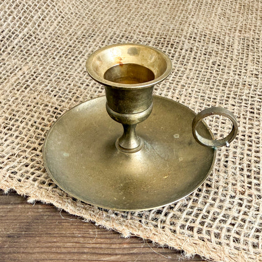 Cinderella Vintage Brass Candle Holder with Candlestick