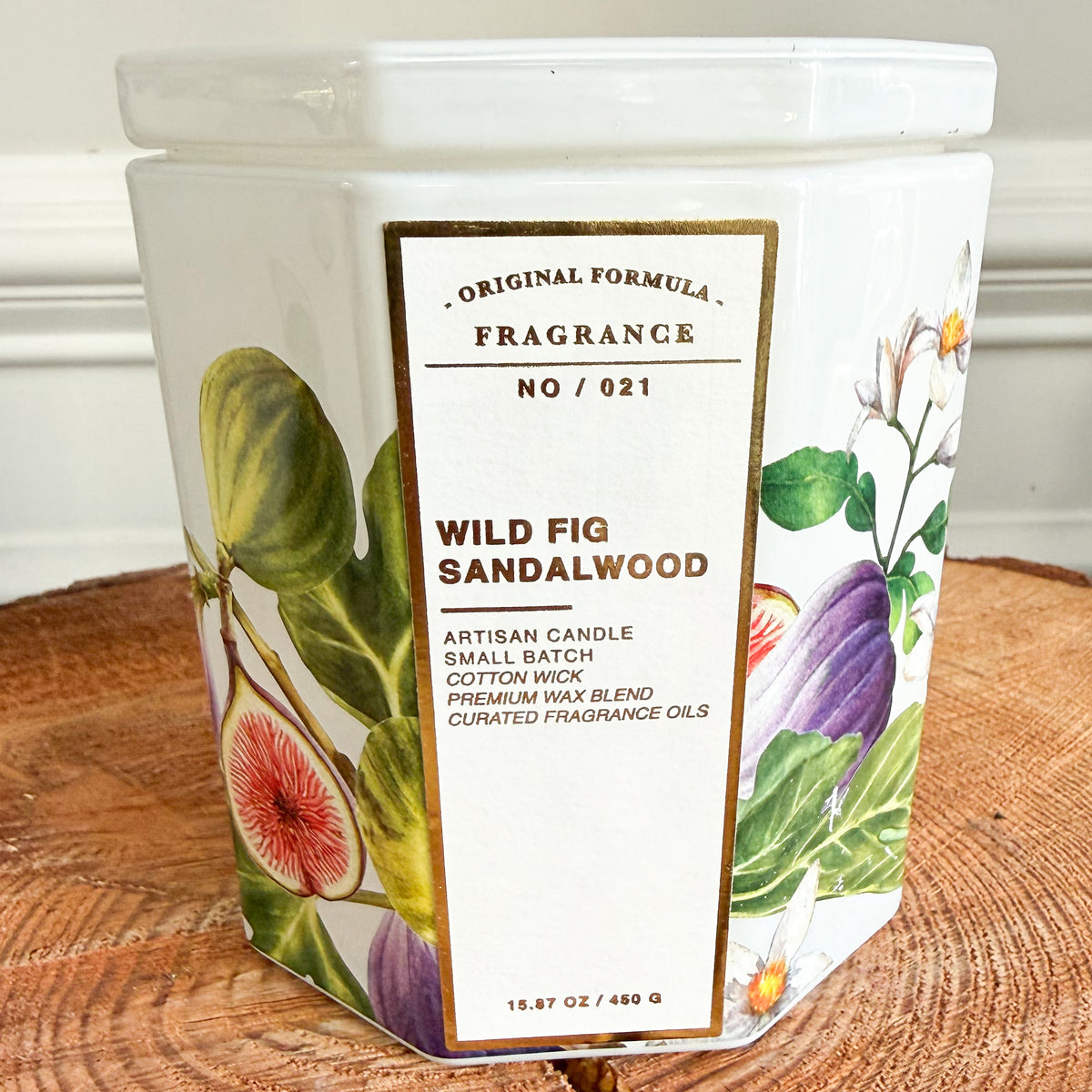 Wild Fig Sandalwood Artisan Cotton Wick Candle - BelleStyle