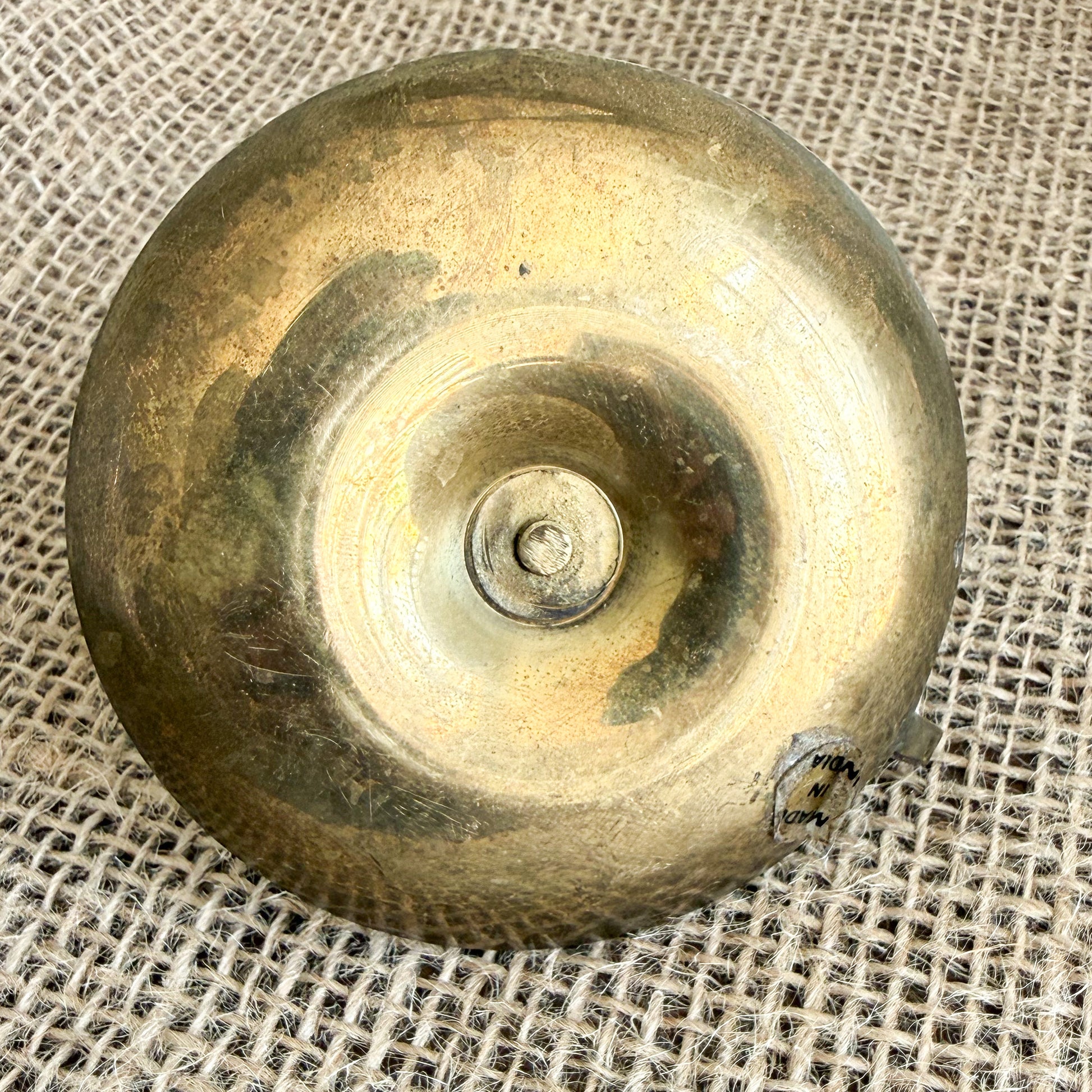 Cinderella Vintage Brass Candle Holder with Candlestick