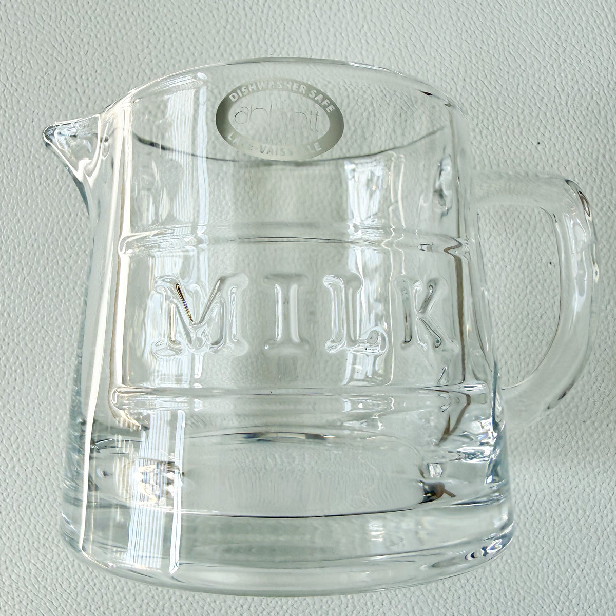 Betty Vintage Abbott Crystal Milk Creamer Jug with Handle - BelleStyle