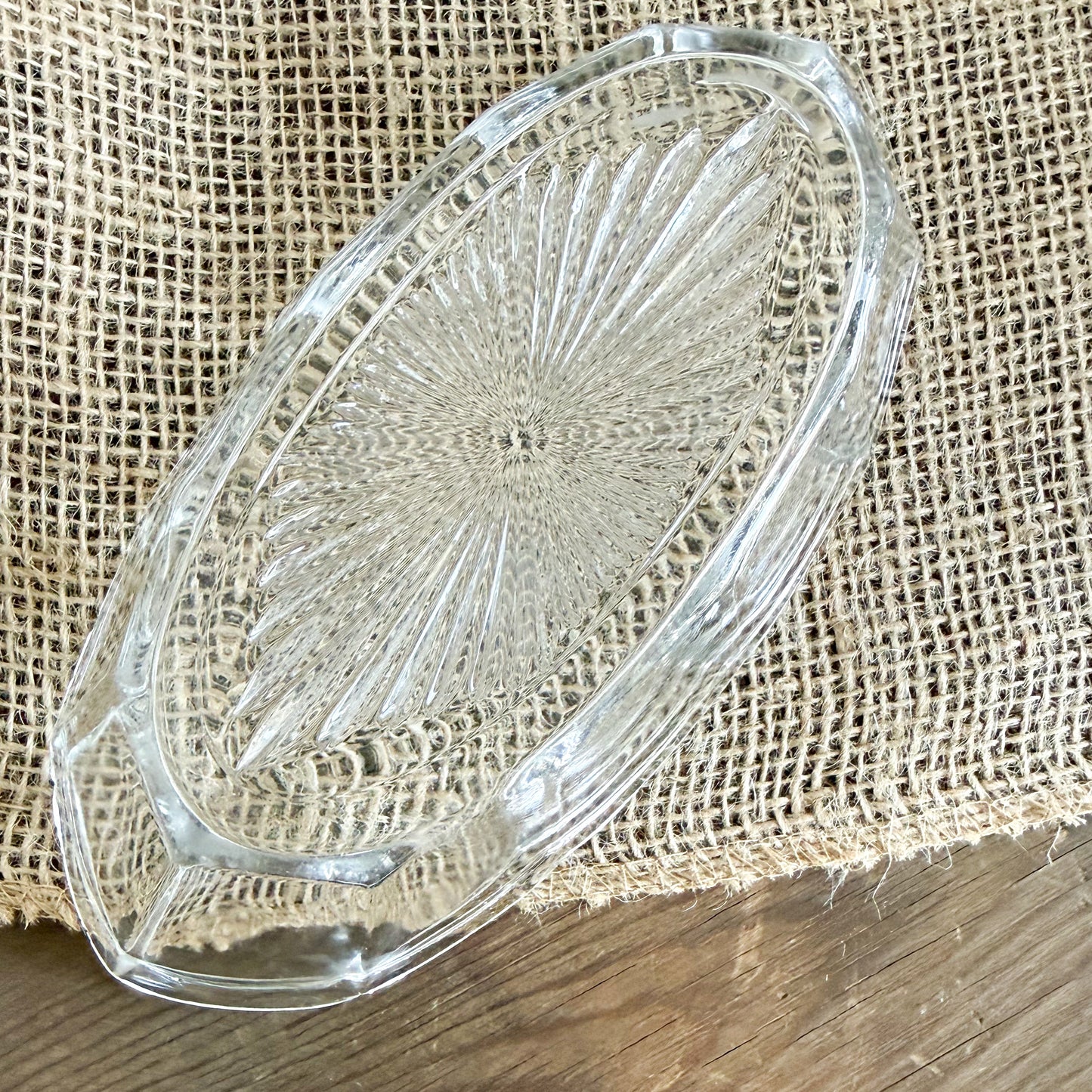 Scalloped Edge Vintage Jewelry Bowl