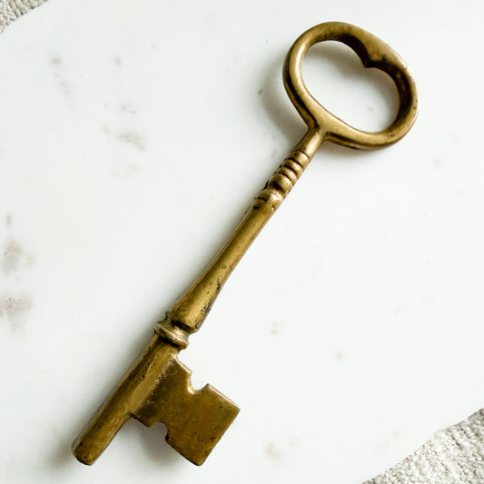 Legacy 1800’s Antique Brass Large Skeleton Key