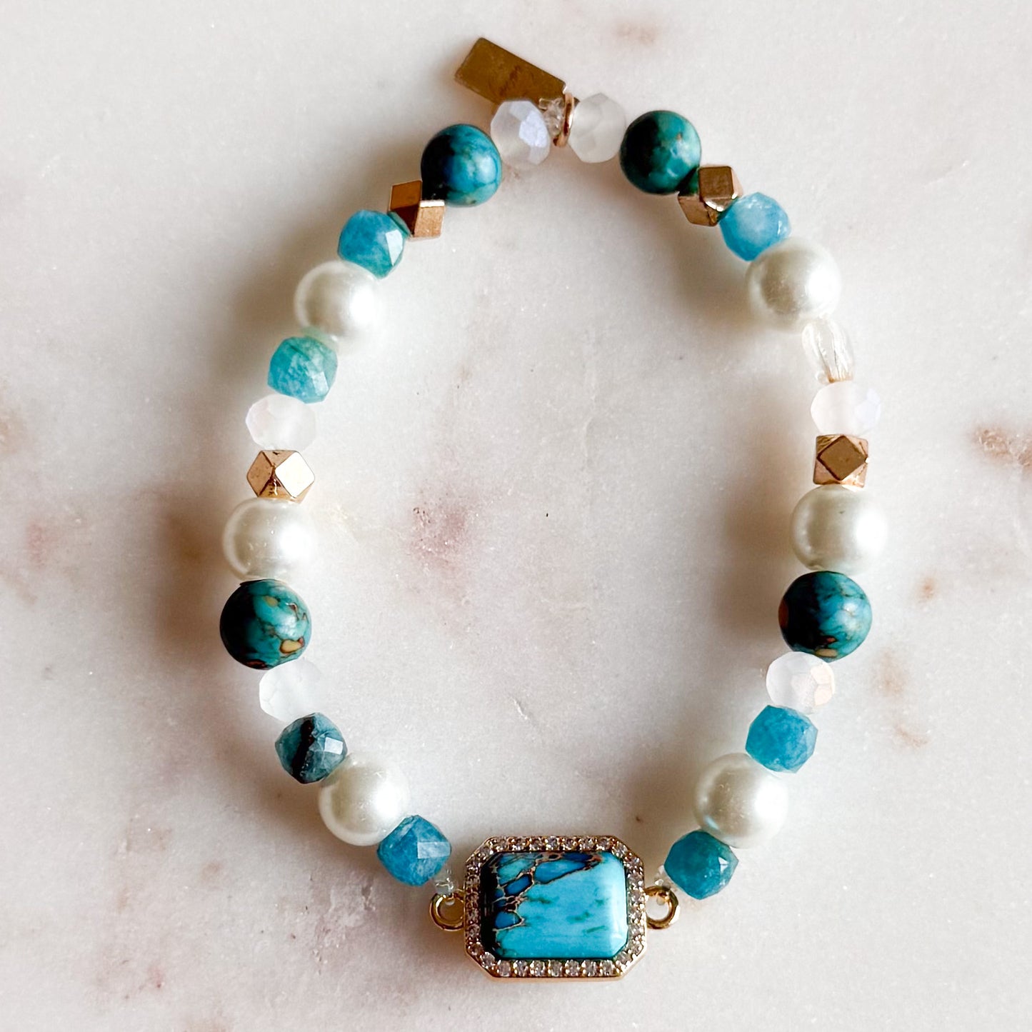 Lina Freshwater Pearl Semi-Precious Stone Bracelet