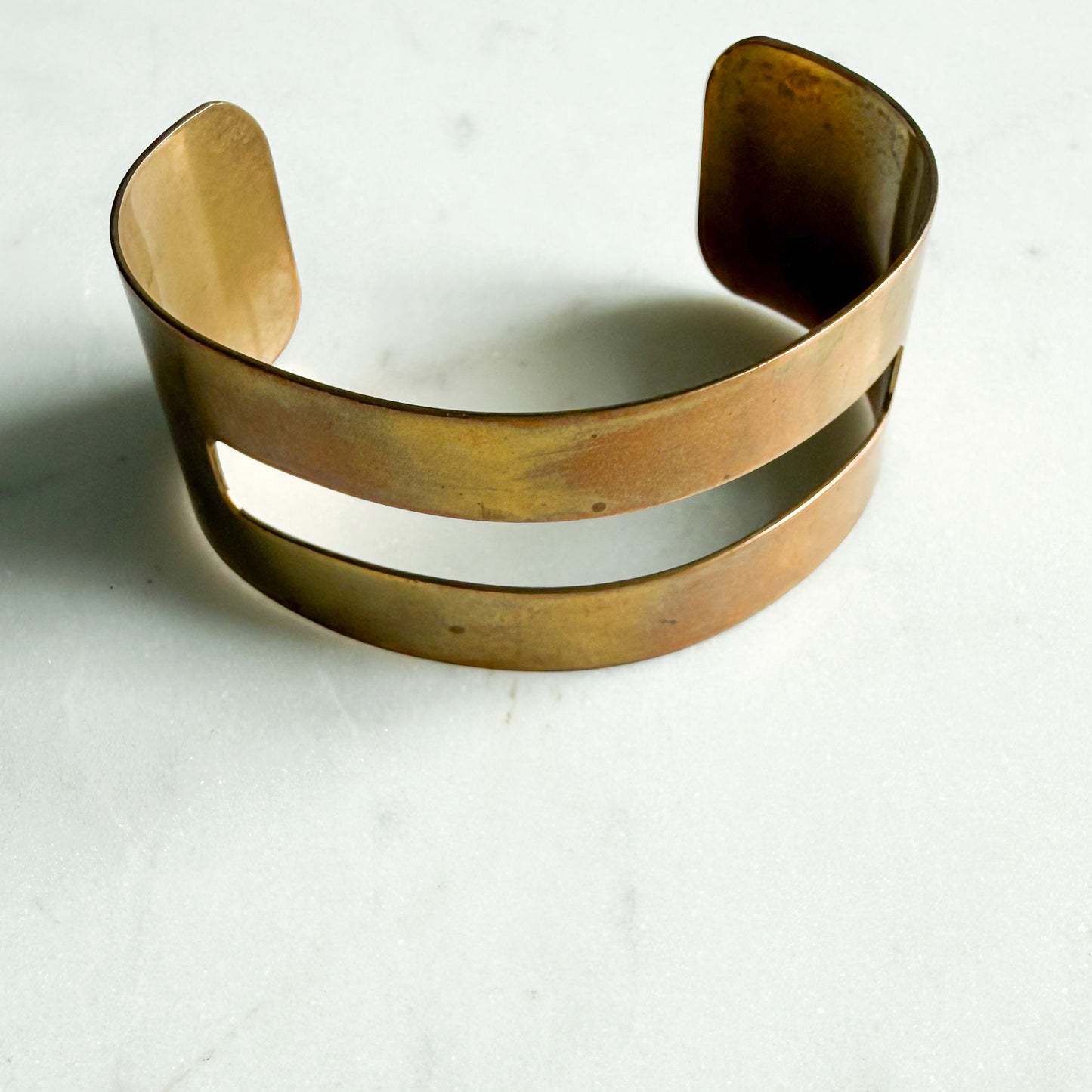 Sunny Brass Open Cuff Bangle