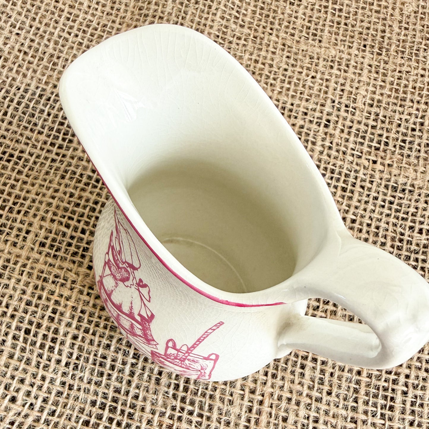 Cinderella Hand Painted Porcelain Royal Crownford Ironstone Creamer