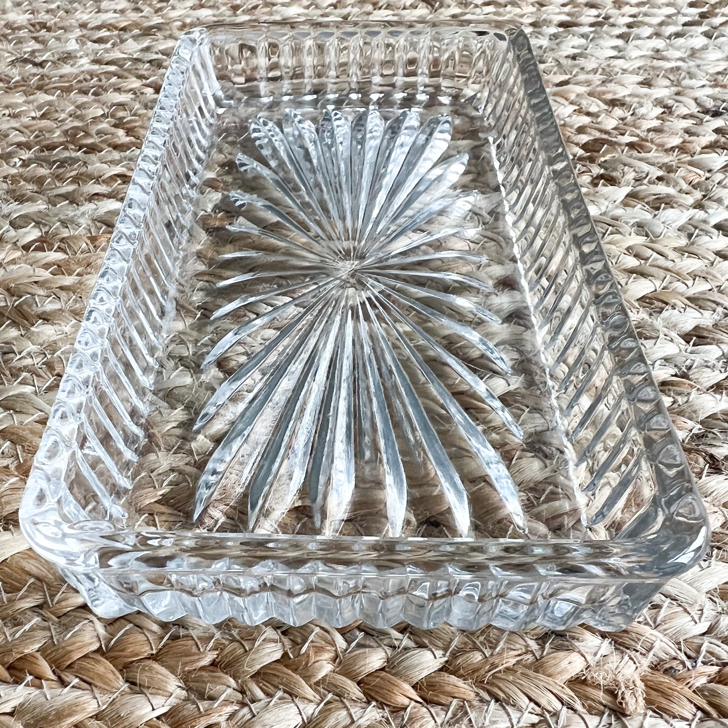 Ridgeway Vintage Crystal Jewelry Dish