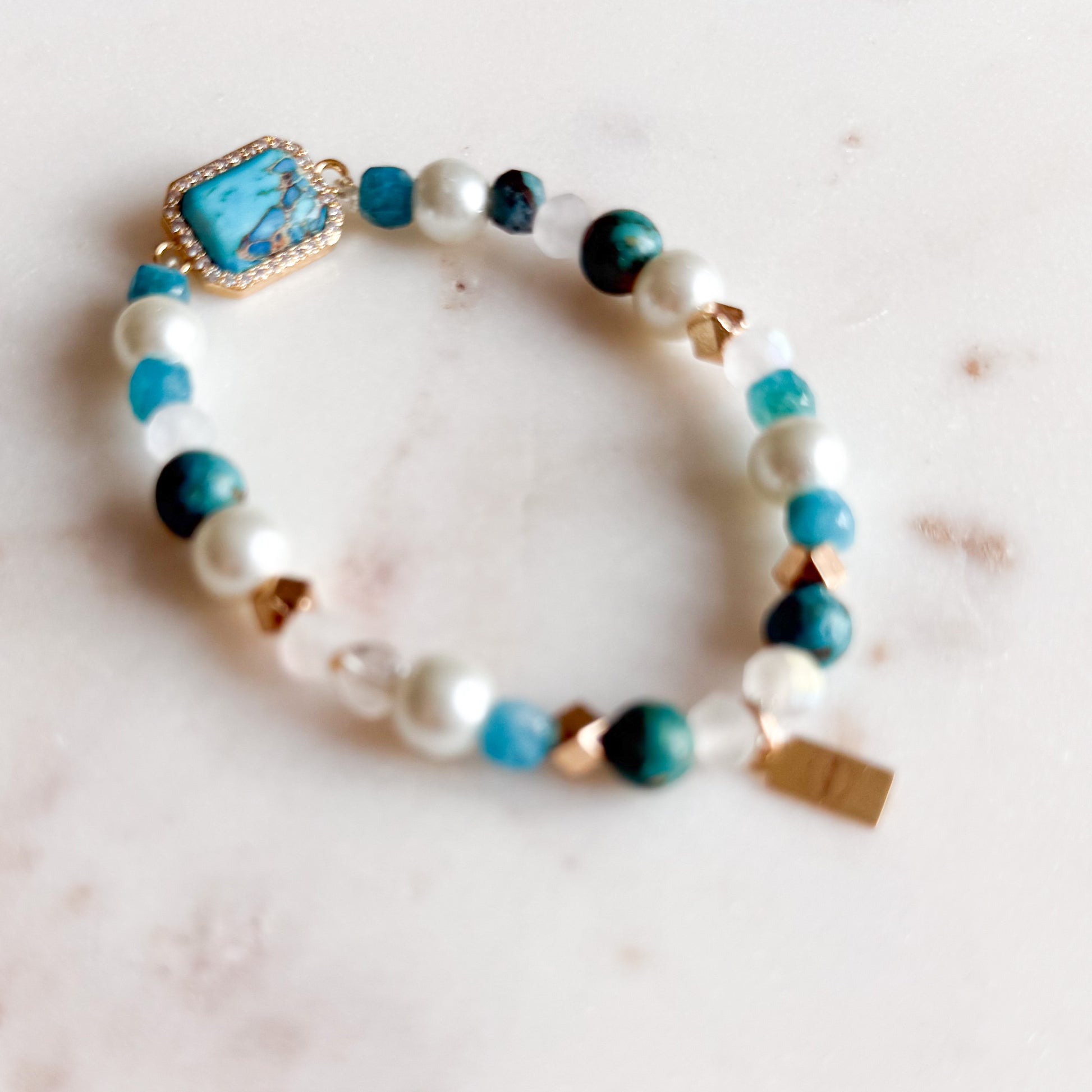 Lina Freshwater Pearl Semi-Precious Stone Bracelet