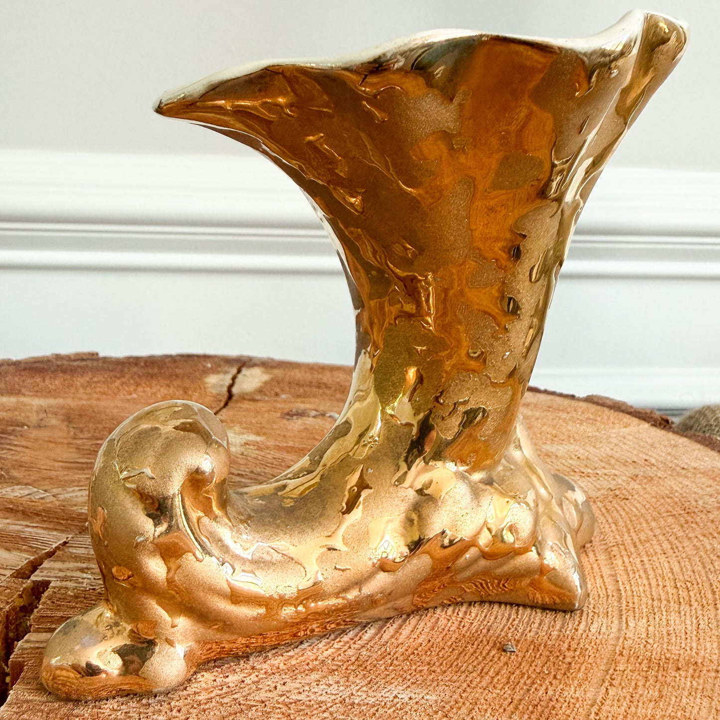 Mermaid Cup Vintage 24KT Gold MCM Vase