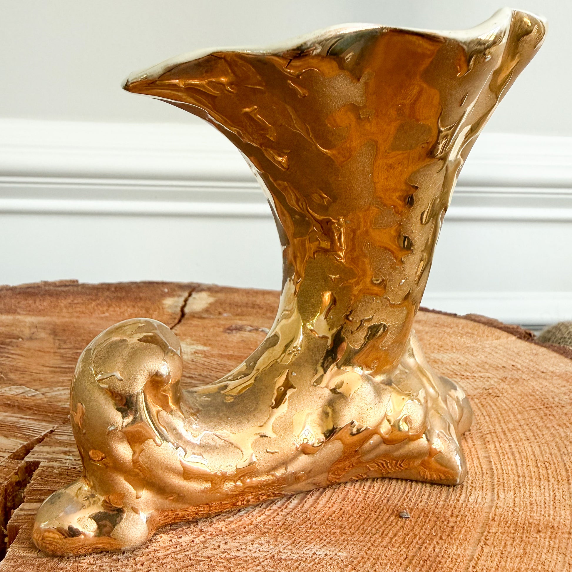 Mermaid Cup Vintage 24KT Gold MCM Vase