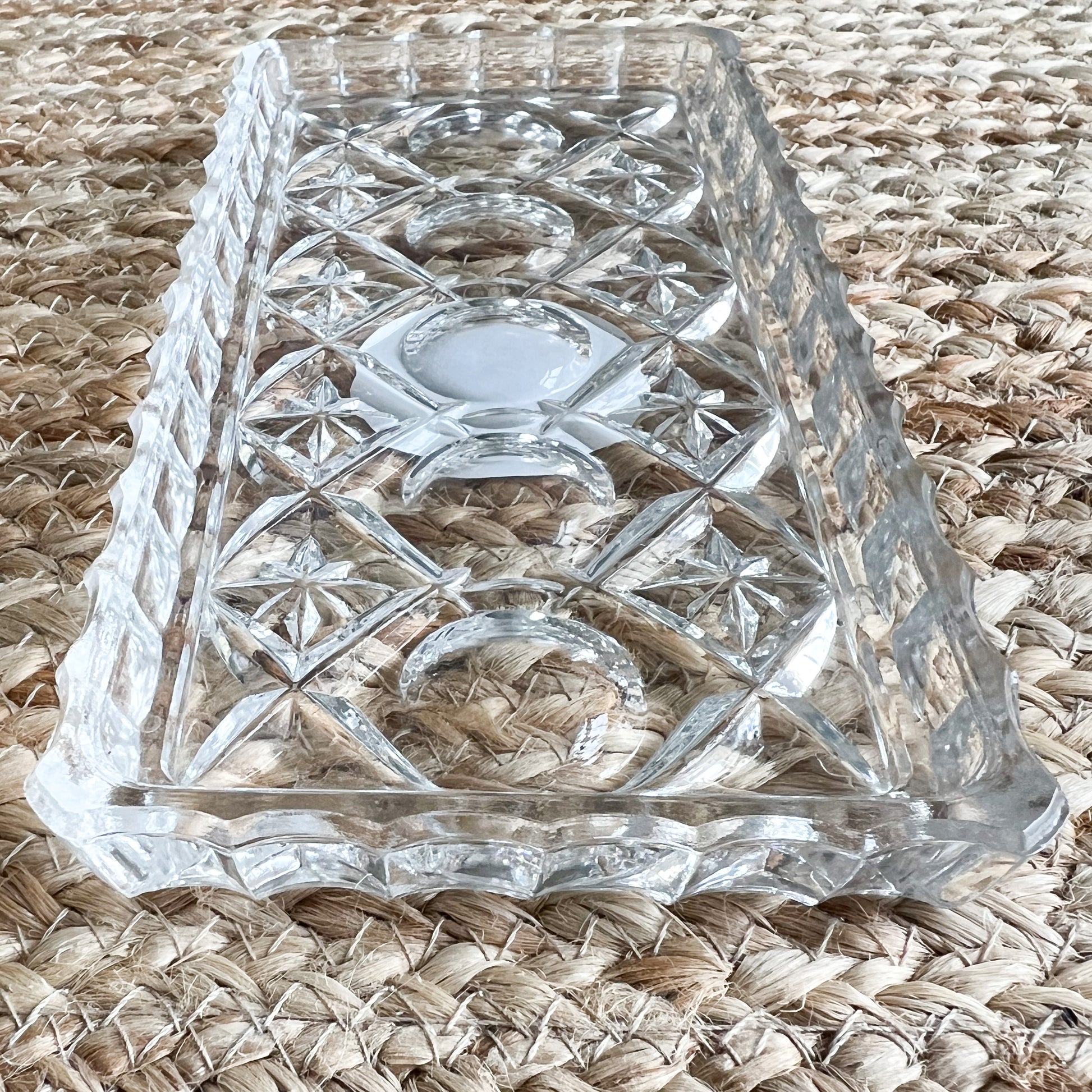 Dimension Vintage Crystal Jewelry Plate