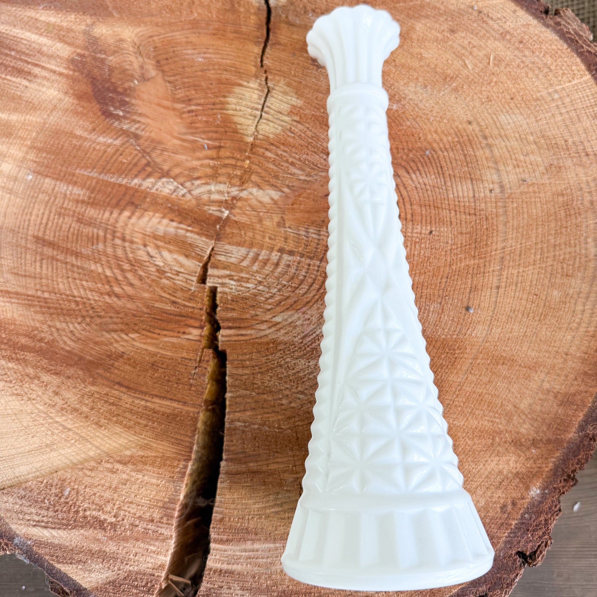 Maine Milk Glass White Vintage Vase