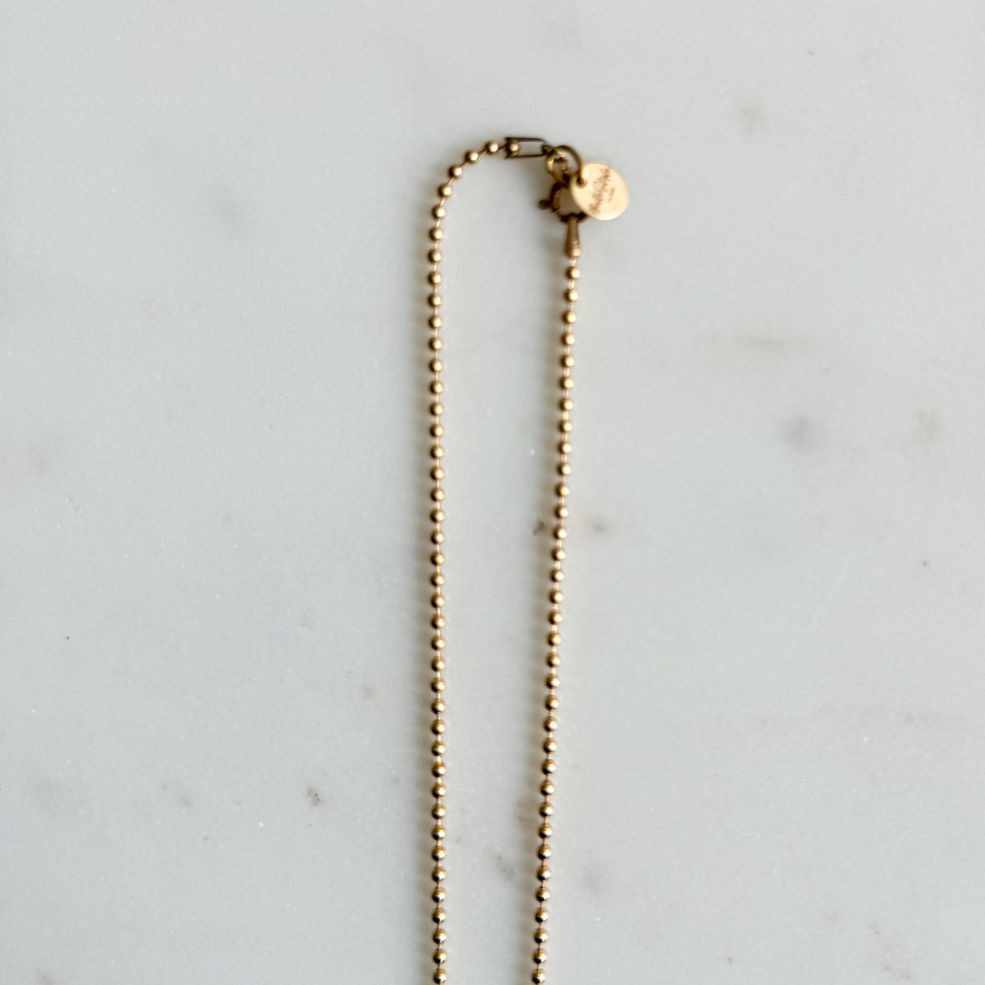 Philipine Gold Sacred Heart 18” Ball Chain Necklace