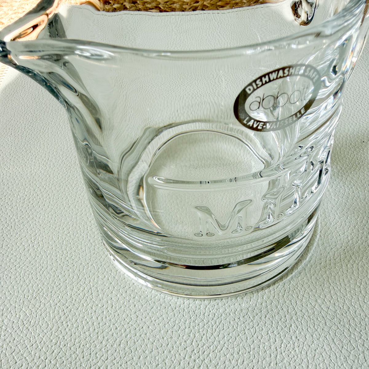 Betty Vintage Abbott Crystal Milk Creamer Jug with Handle - BelleStyle