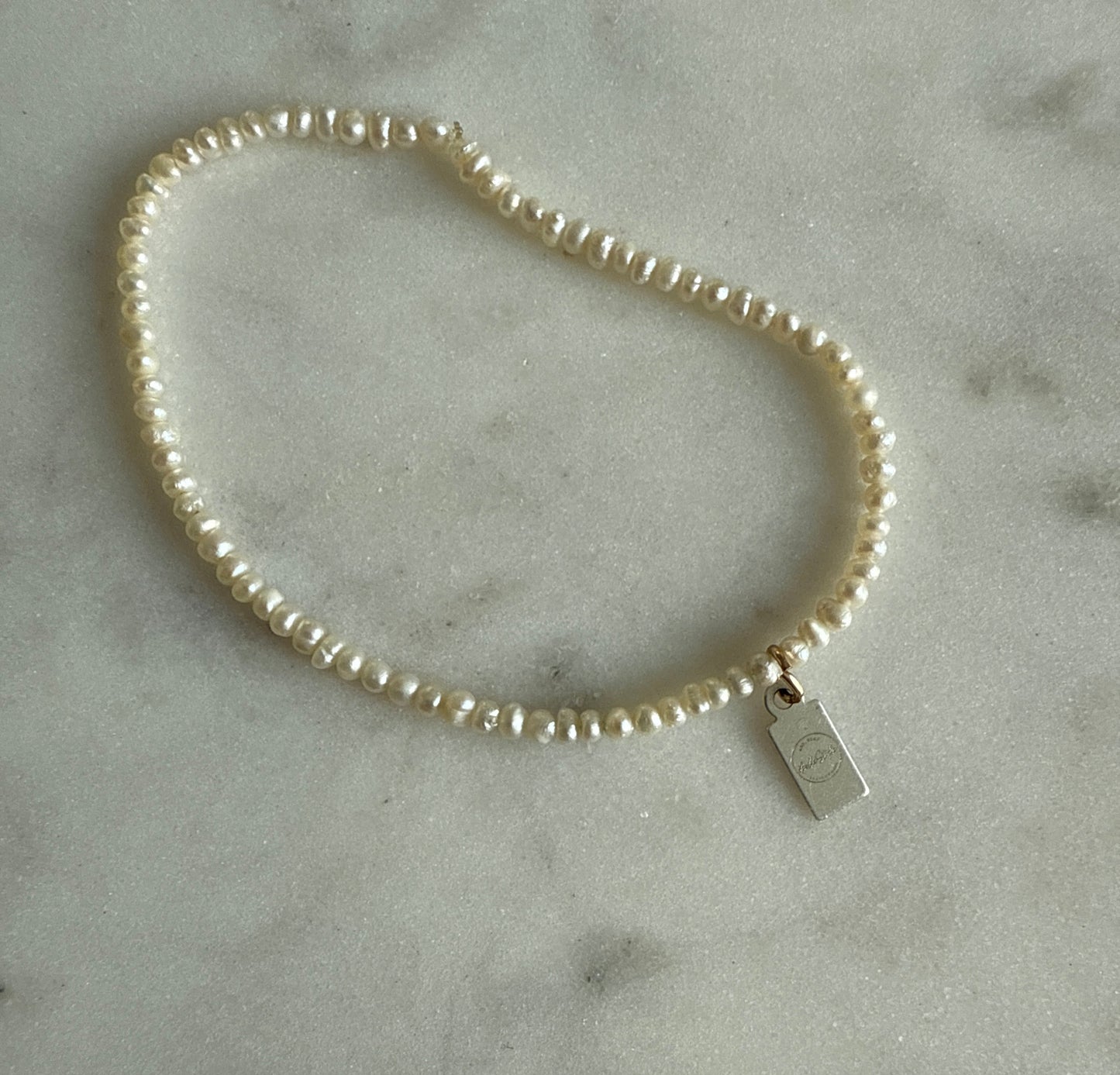Mini White Freshwater Pearl Bracelet