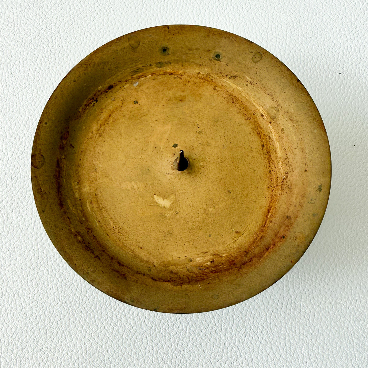 Sofia Vintage Patina Brass Candle Holder Base - BelleStyle