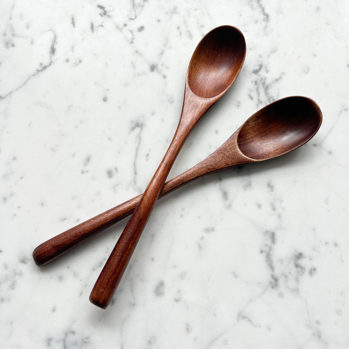 Japanese Style Wood Serving Spoons Set of 2