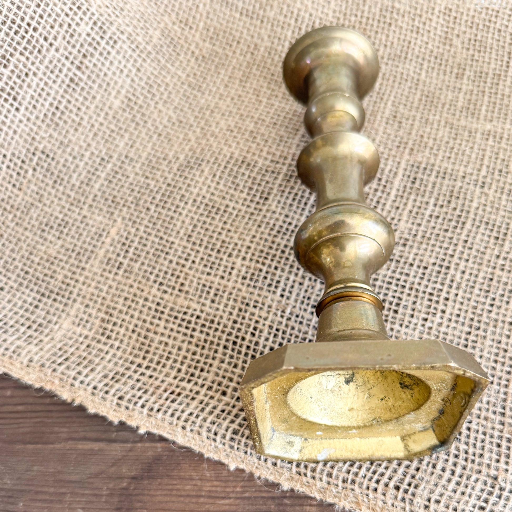 Lumier Vintage Brass Candle Holder