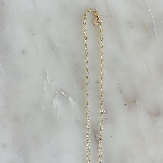 The Long Short 14/20 Gold Filled Single Chain Necklace