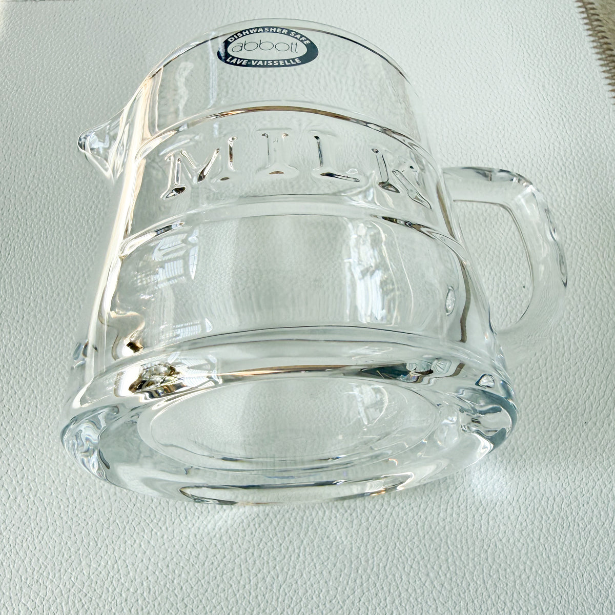 Betty Vintage Abbott Crystal Milk Creamer Jug with Handle - BelleStyle