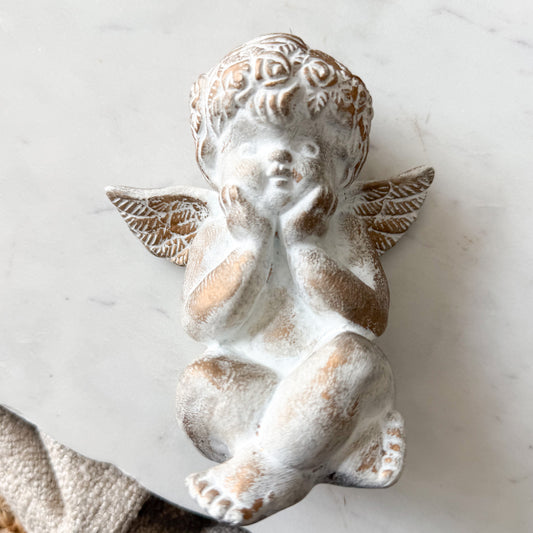 Cupid Vintage Ceramic Angel Home Decor Figurine