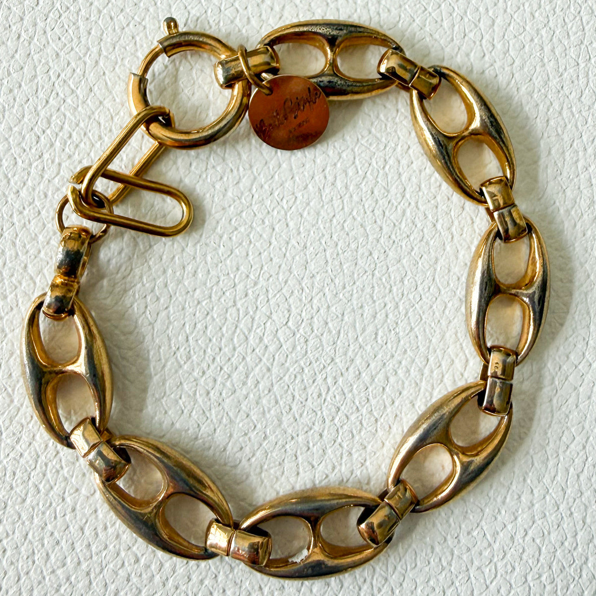 Sunshine Vintage Brass Patina Soda Tap Bracelet - BelleStyle