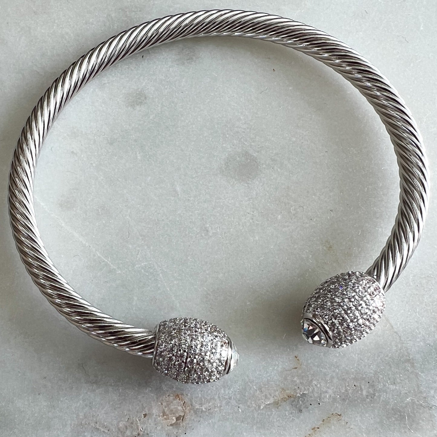 Bodian Pave Crystal Cuff Bracelet