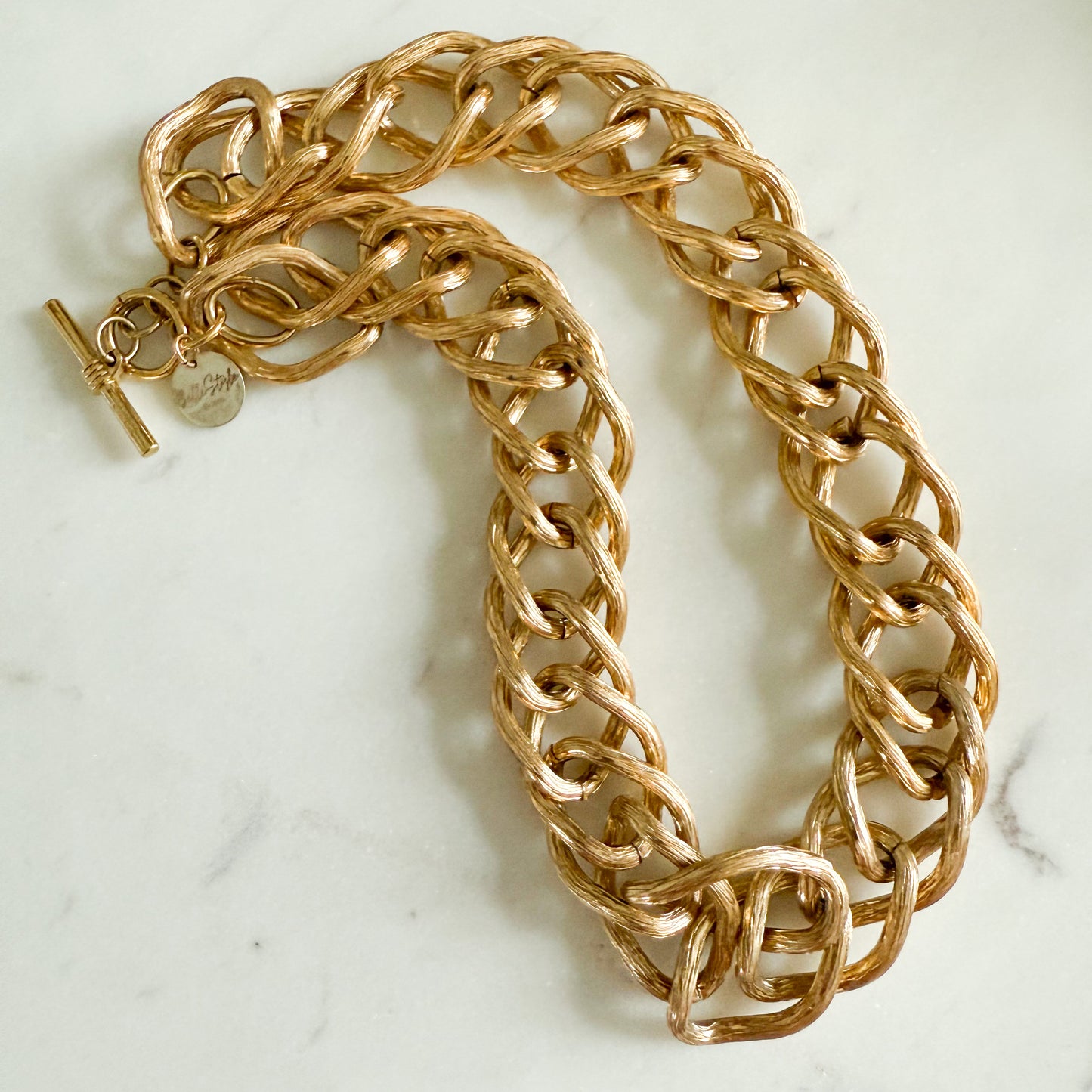 Donna Archive Vintage Gold Chain Choker Necklace - BelleStyle