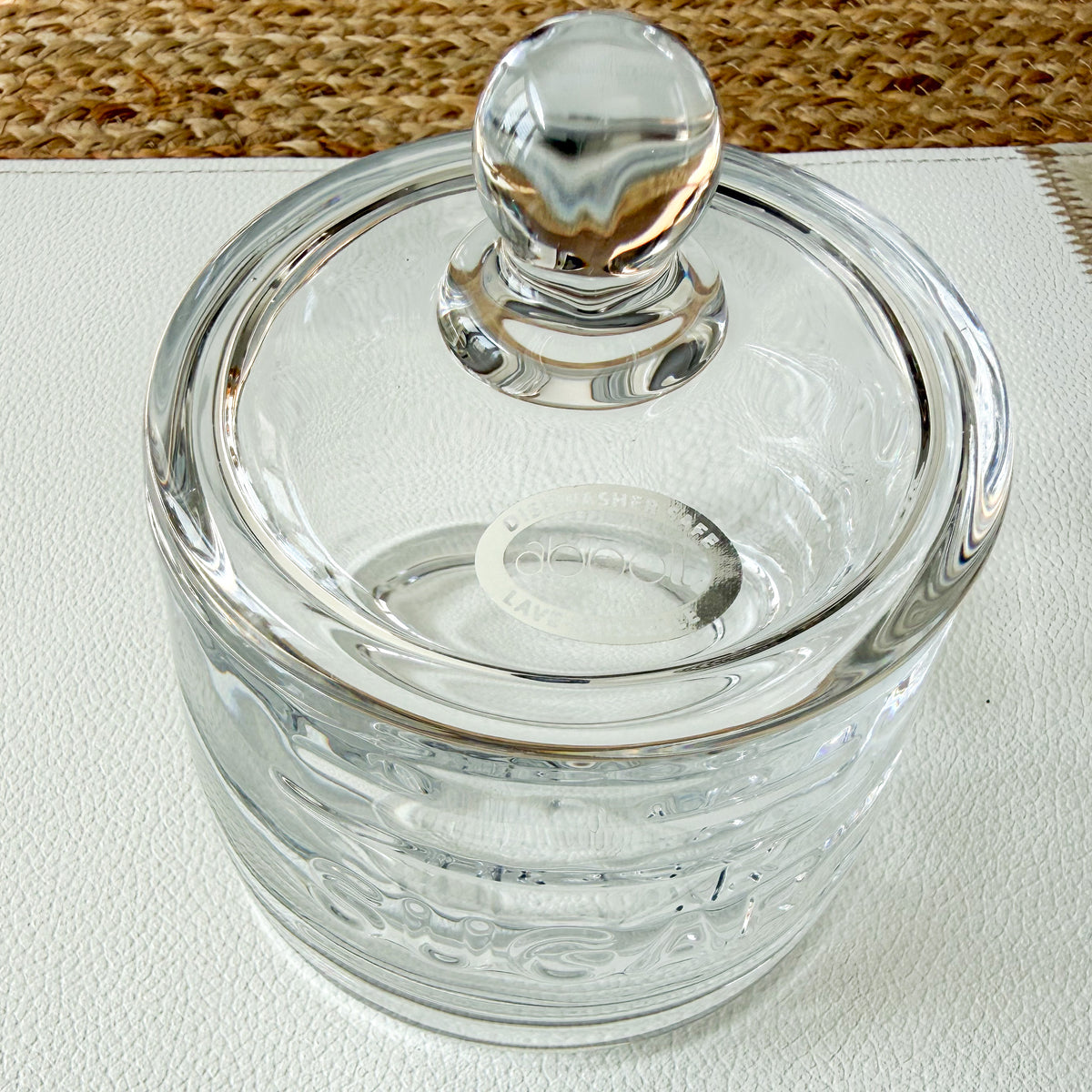 Rogan Thick Glass Abbott Sugar Jar with Lid - BelleStyle