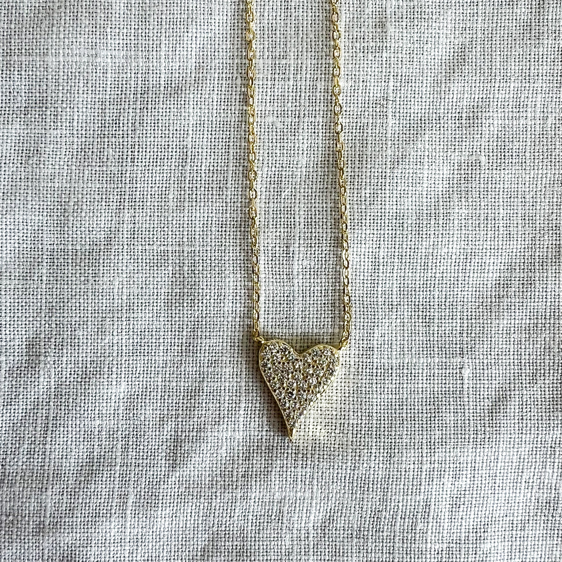 Pave Heart 925 Necklace