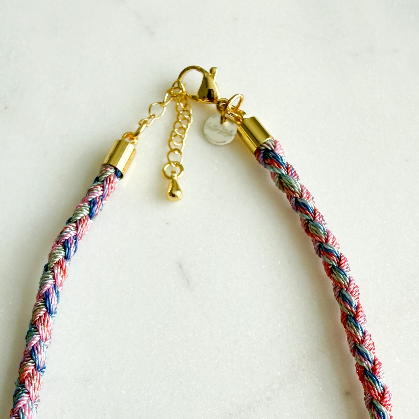 The Banks Semi-Precious Stone Braided Rope Necklace