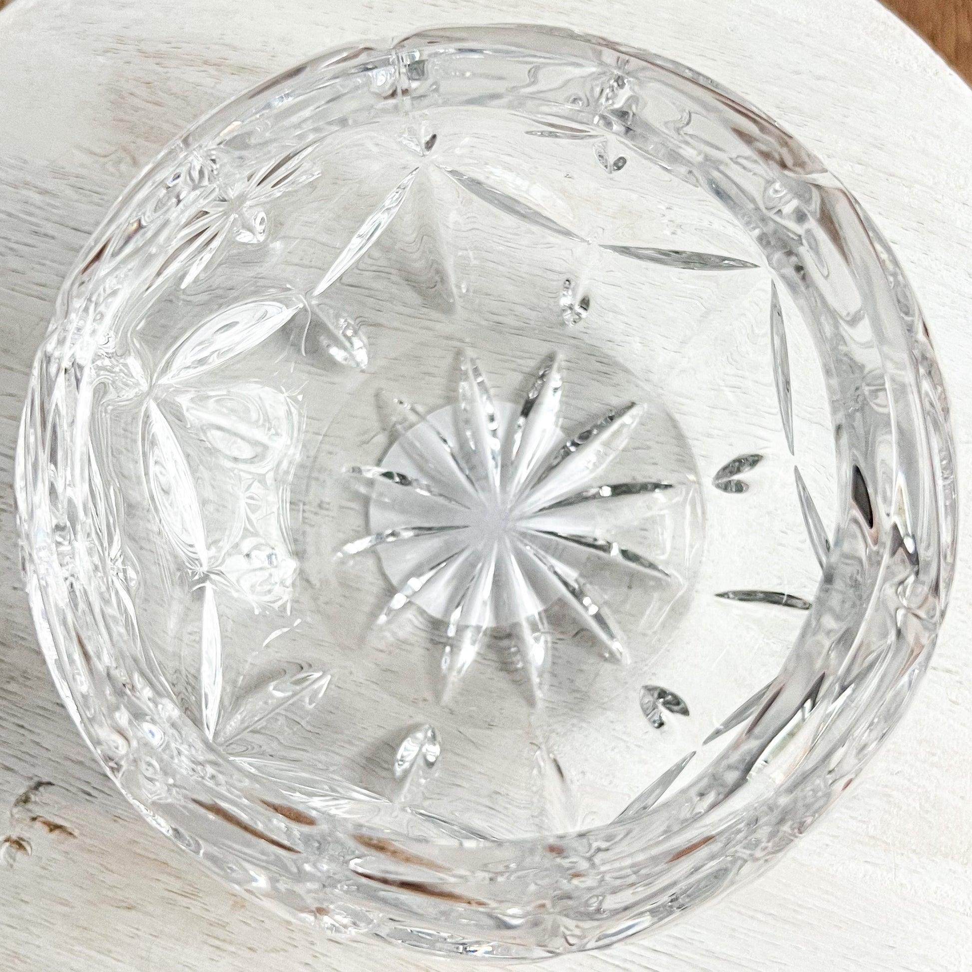 Willow Creek Vintage Crystal Jewelry Bowl