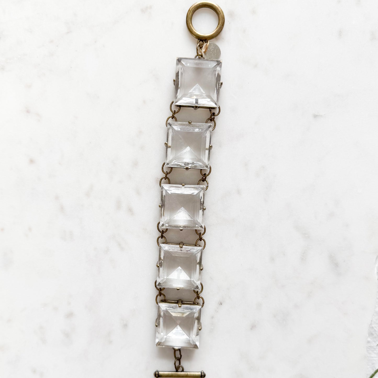 Dede Archive Antique Square Crystal Bracelet