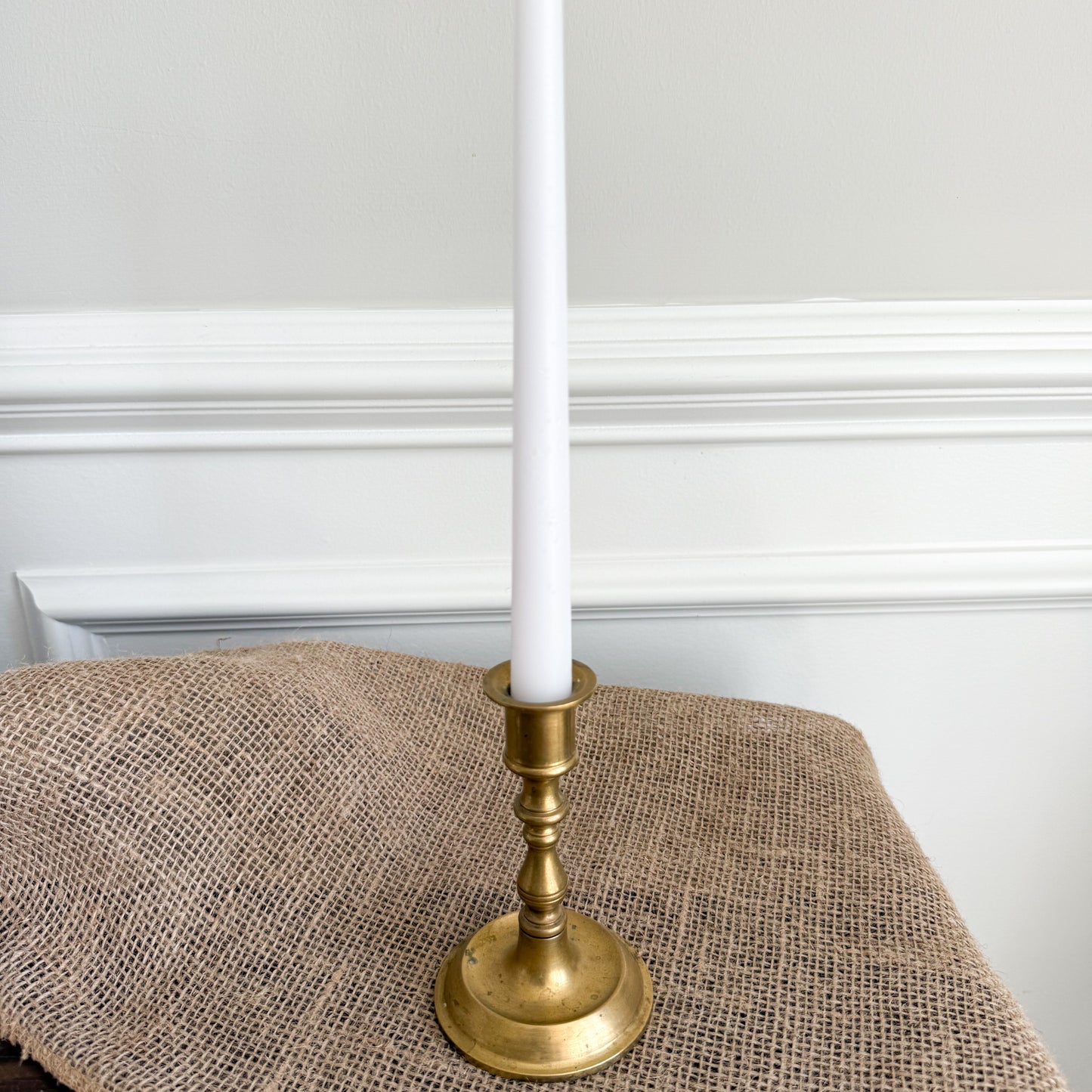 Lighthouse Vintage Brass Candle Holder with Candlestick