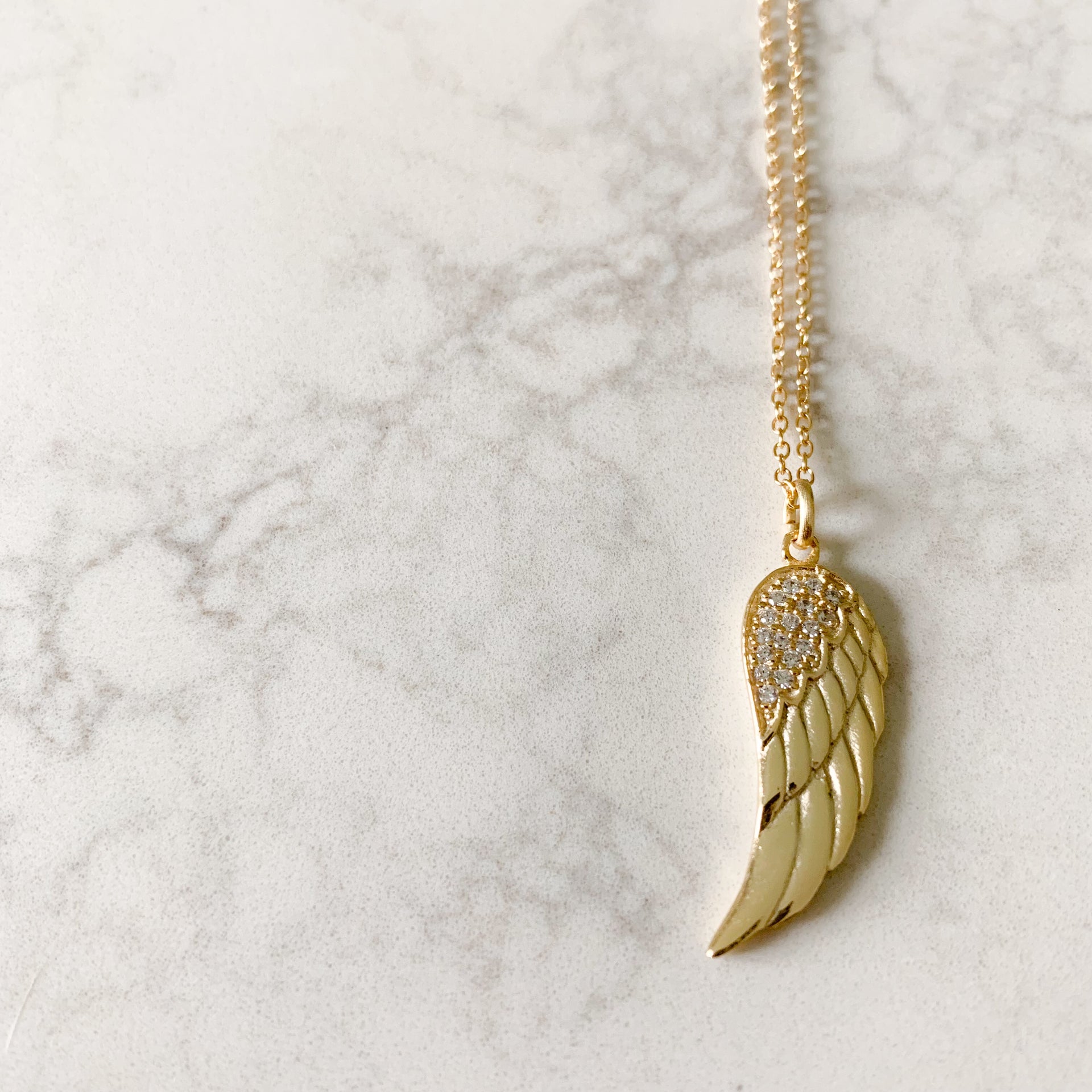 Angelwing Pave Necklace