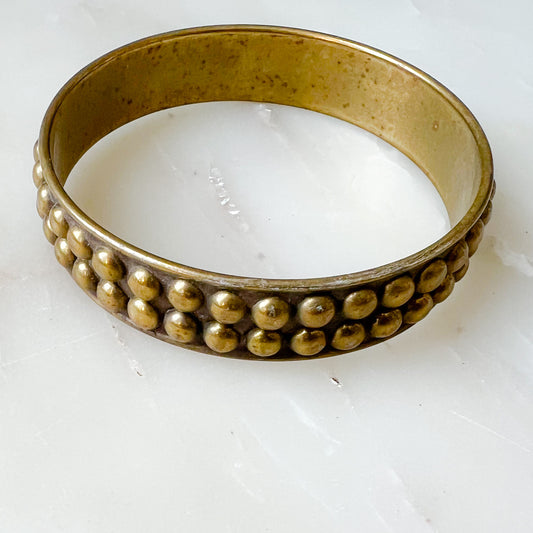 Dot Dot Brass Vintage Bracelet - BelleStyle