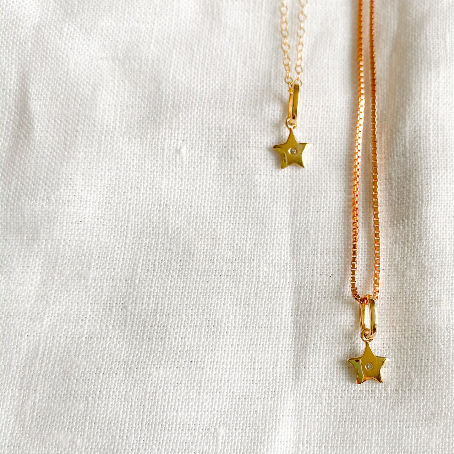 Mini Star Diamond Necklace - BelleStyle
