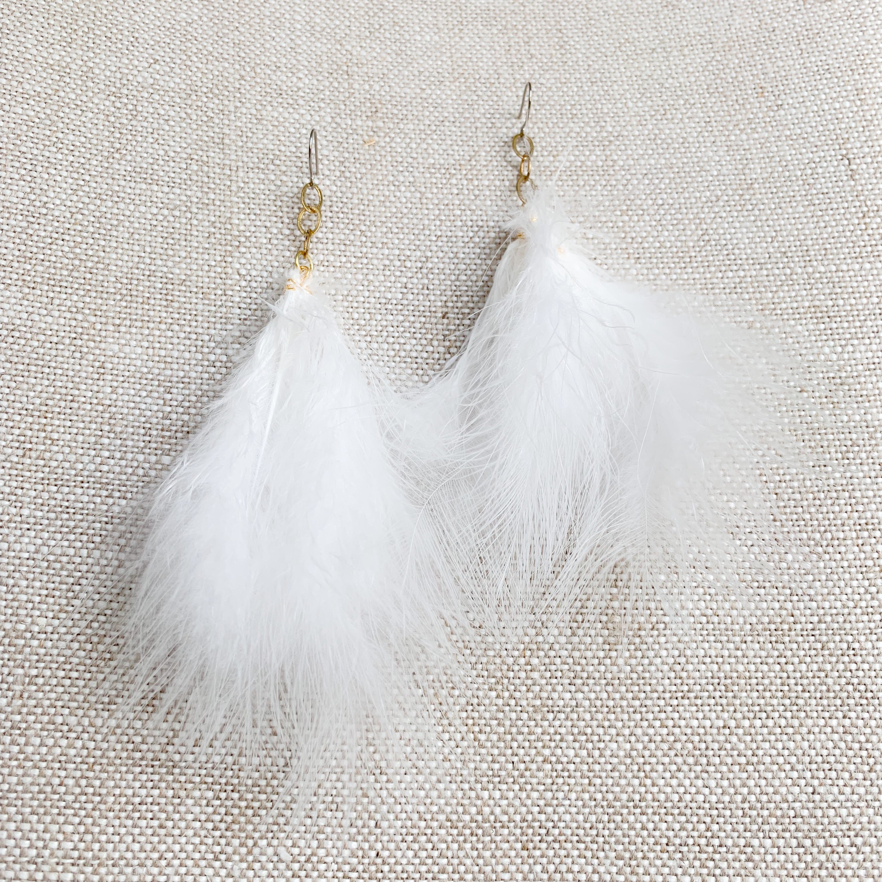 Ostrich Feather Earrings | Victoria Louise Accessories