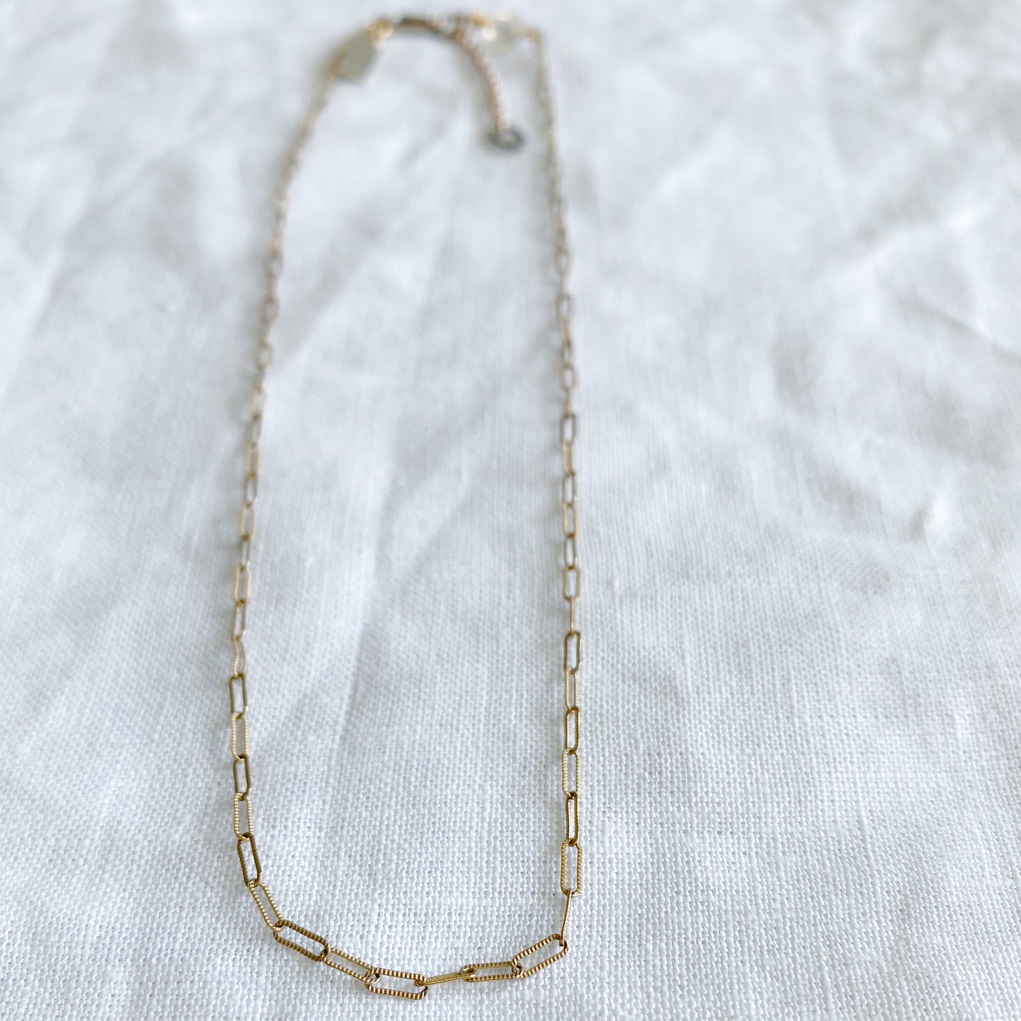 Gold Link Choker Necklace - Bellestyle
