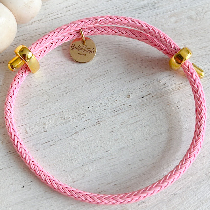 Sugar Rope Bracelet - BelleStyle Millennial Pink