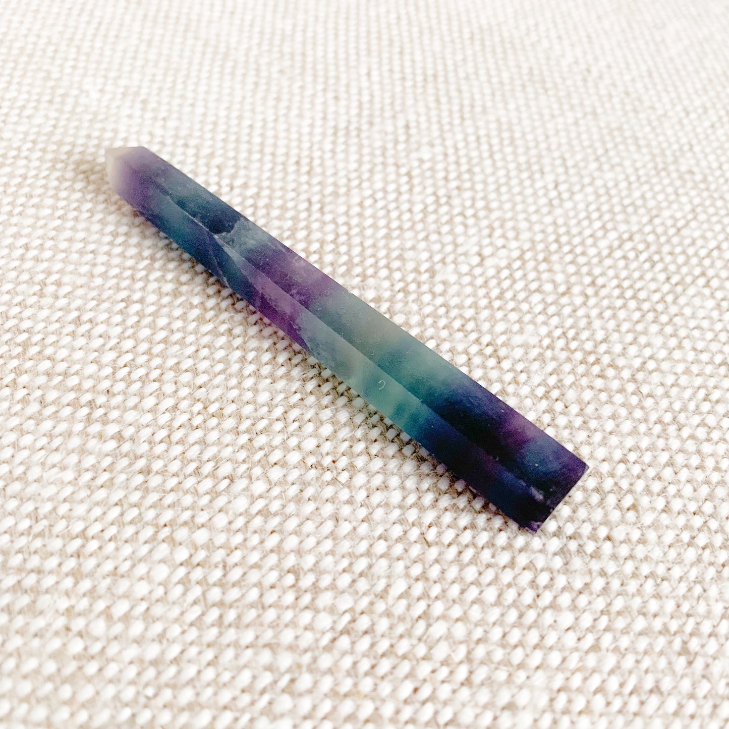 Rainbow Fluorite Crystal Wand - BelleStyle