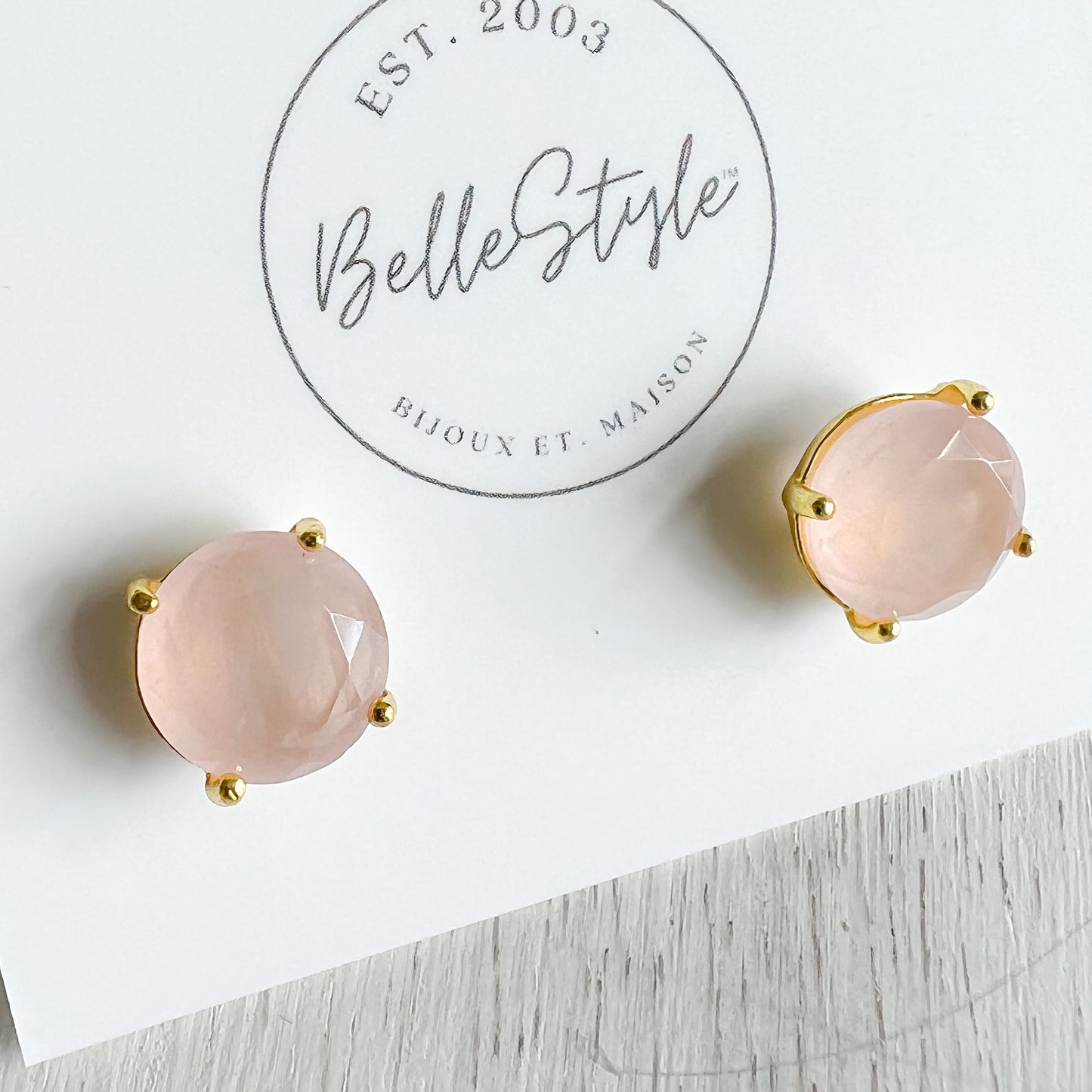 Calm Semi-Precious Post Earrings - BelleStyle