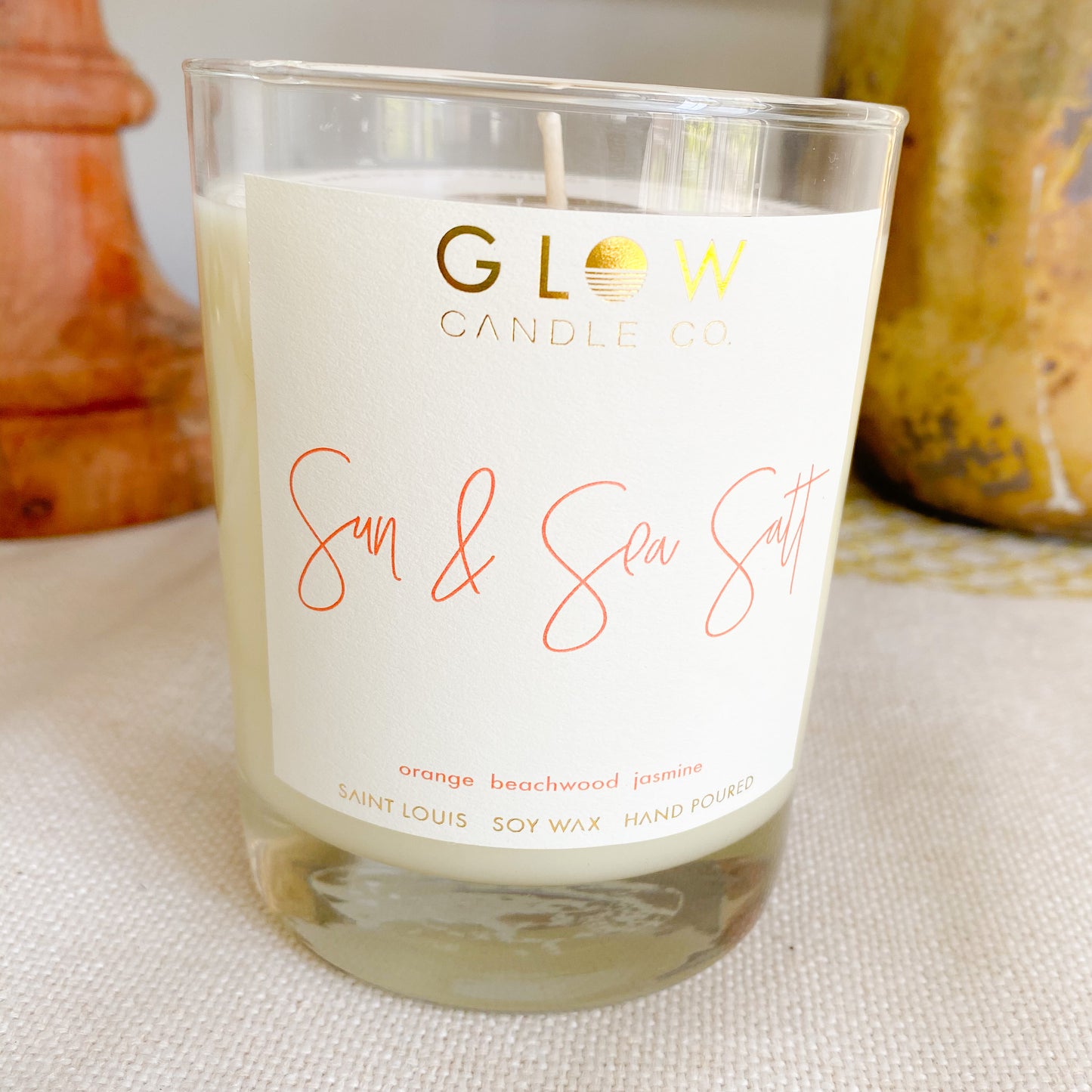 GLOW Sun & Sea Salt Candle - BelleStyle